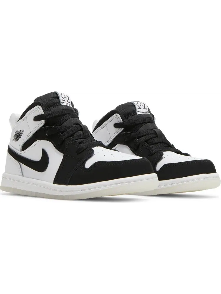 Кроссовки Air Jordan 1 Mid SE TD Diamond — изображение 8 из 8, белый