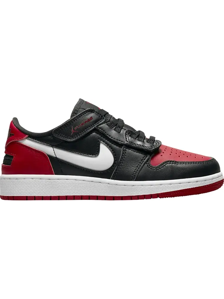 Кроссовки Air Jordan 1 Low Flyease GS Alternate Bred Toe — изображение 1 из 1, черный