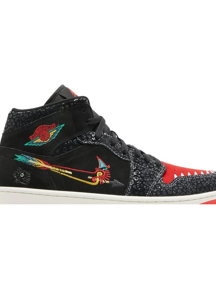 Кроссовки Air Jordan 1 Mid SE SiEMPRE Familia — изображение 2 из 8, черный