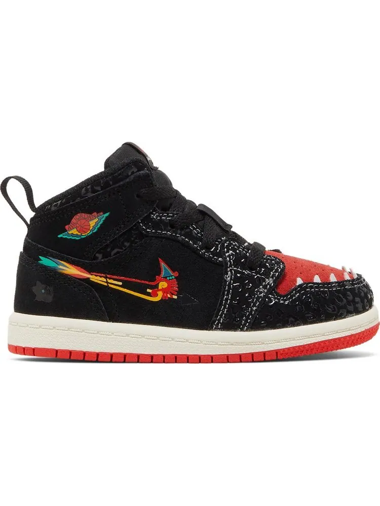 Кроссовки Air Jordan 1 Mid SE TD SiEMPRE Familia — изображение 1 из 8, черный