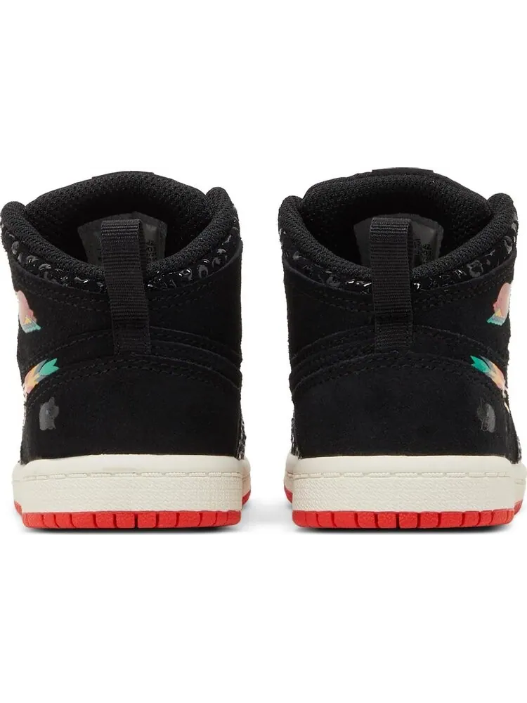 Кроссовки Air Jordan 1 Mid SE TD SiEMPRE Familia — изображение 6 из 8, черный