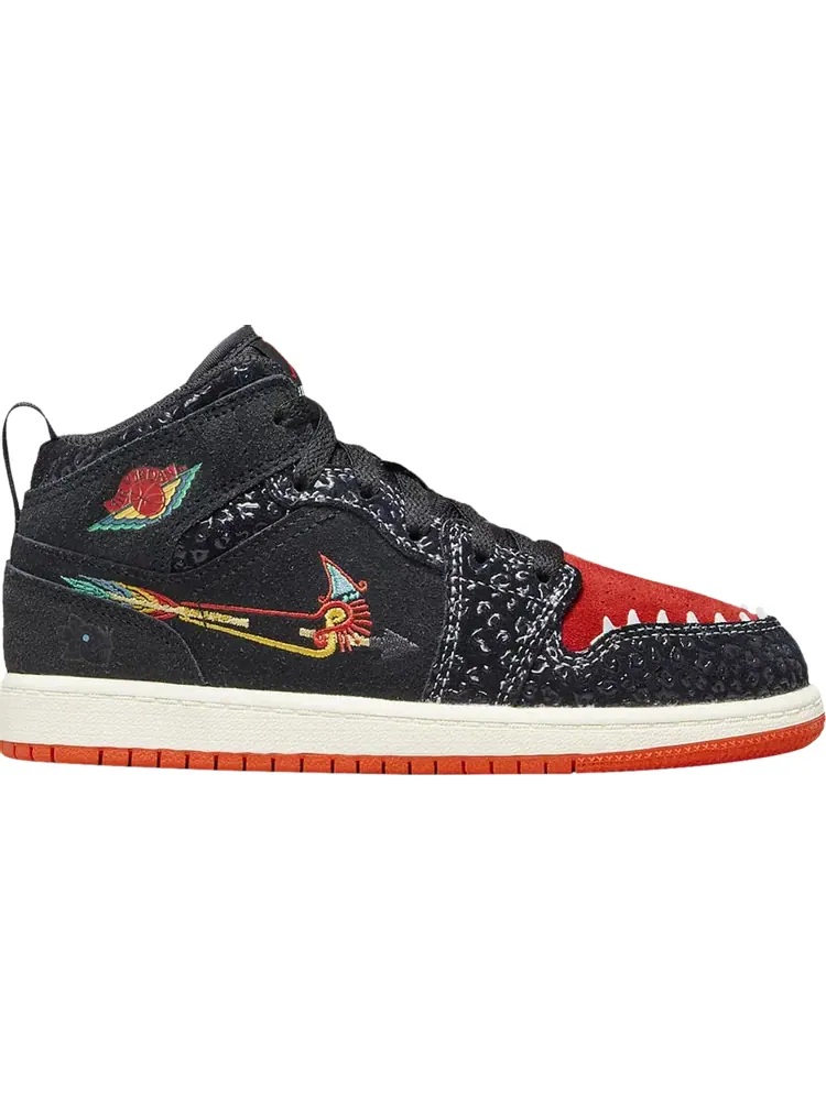 Кроссовки Air Jordan 1 Mid SE PS SiEMPRE Familia — изображение 1 из 1, черный