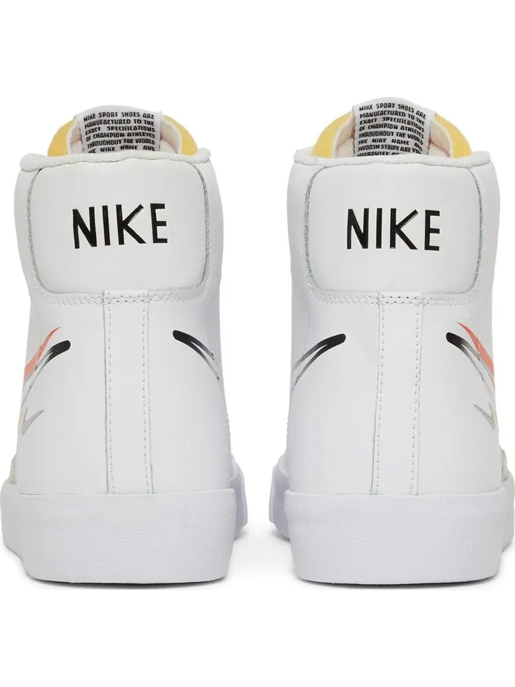 Кроссовки Nike Blazer Mid '77 'Multi Swoosh - Team Orange' — изображение 6 из 8, белый