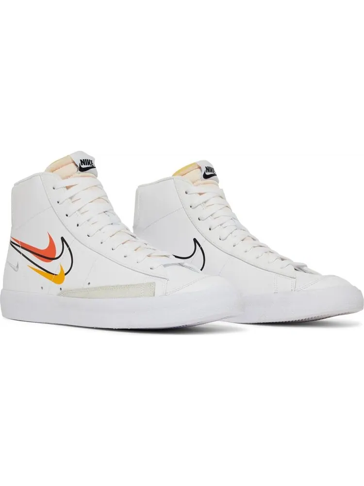 Кроссовки Nike Blazer Mid '77 'Multi Swoosh - Team Orange' — изображение 8 из 8, белый