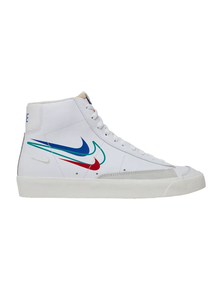 Кроссовки Nike Blazer Mid '77 'Multi-Swoosh' — изображение 1 из 9, белый//красный/зеленый