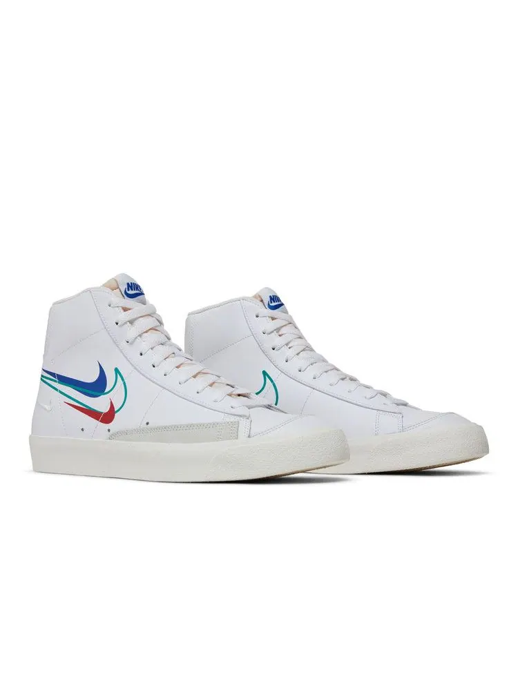 Кроссовки Nike Blazer Mid '77 'Multi-Swoosh' — изображение 9 из 9, белый//красный/зеленый