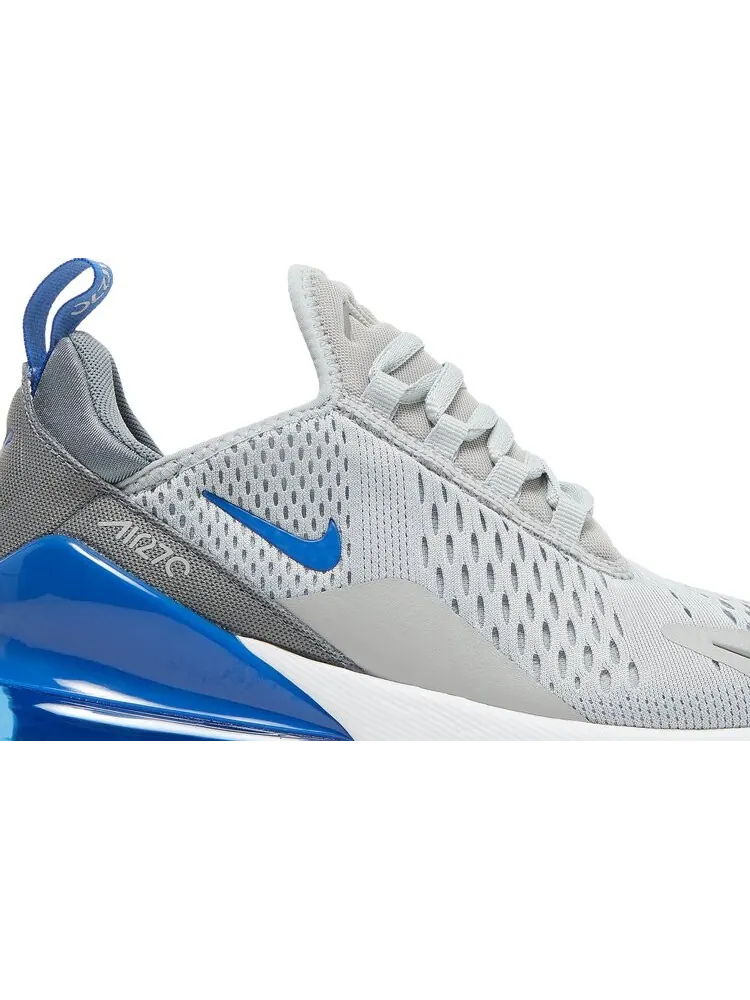Кроссовки Nike Air Max 270 GS 'Light Smoke Grey Game Royal' — изображение 2 из 8, серый