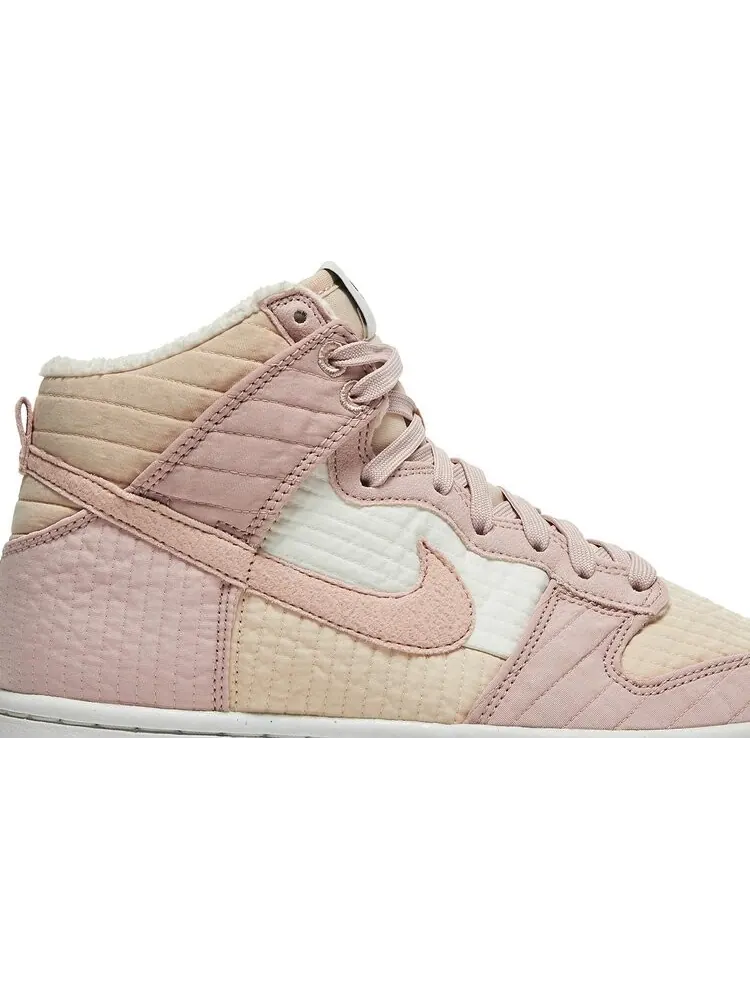 Кроссовки Nike Wmns Dunk High LX Next Nature 'Toasty - Pink Oxford' — изображение 2 из 10, розовый