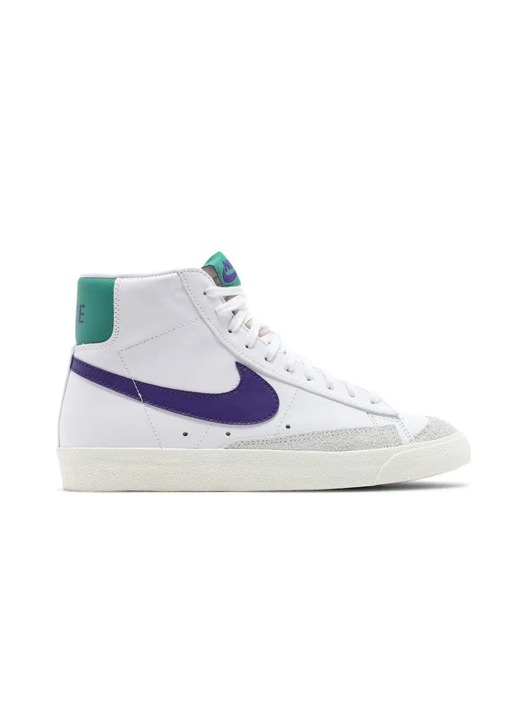 Кроссовки Nike Blazer Mid '77 VNTG 'Joker' — изображение 2 из 9, белый/фиолетовый/зеленый