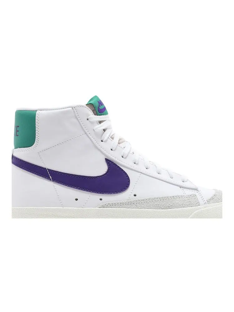 Кроссовки Nike Blazer Mid '77 VNTG 'Joker' — изображение 3 из 9, белый/фиолетовый/зеленый