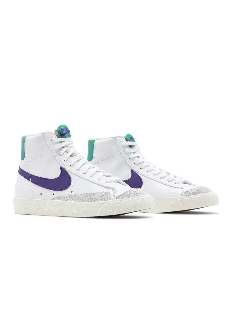 Кроссовки Nike Blazer Mid '77 VNTG 'Joker' — изображение 9 из 9, белый/фиолетовый/зеленый