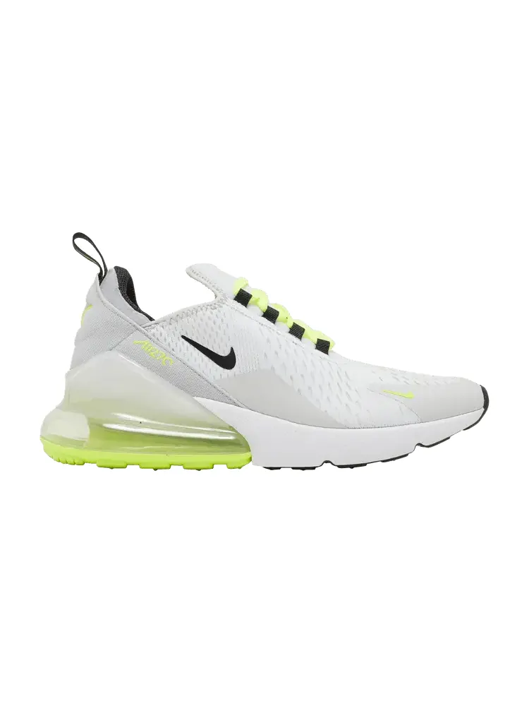 Кроссовки Nike Air Max 270 GS 'Pure Platinum Volt' — изображение 1 из 9, серый