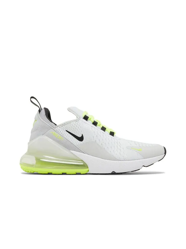 Кроссовки Nike Air Max 270 GS 'Pure Platinum Volt' — изображение 2 из 9, серый
