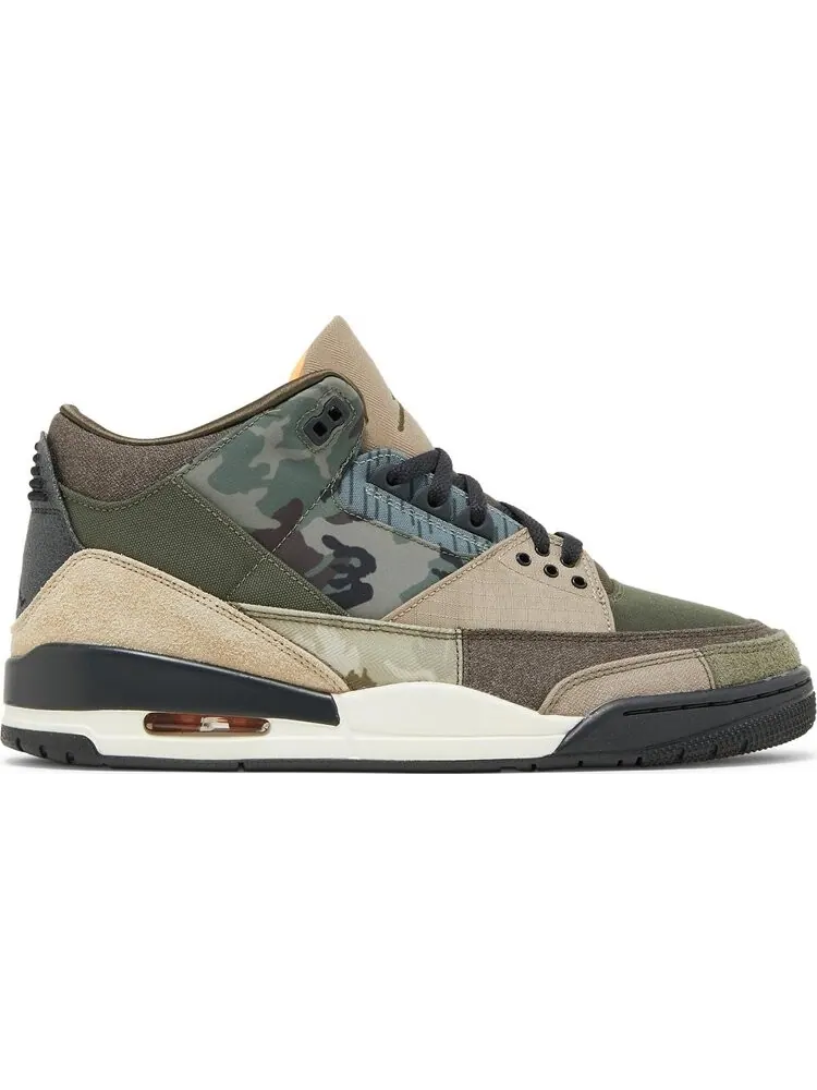 Кроссовки Air Jordan 3 Retro Patchwork — изображение 1 из 8, коричневый