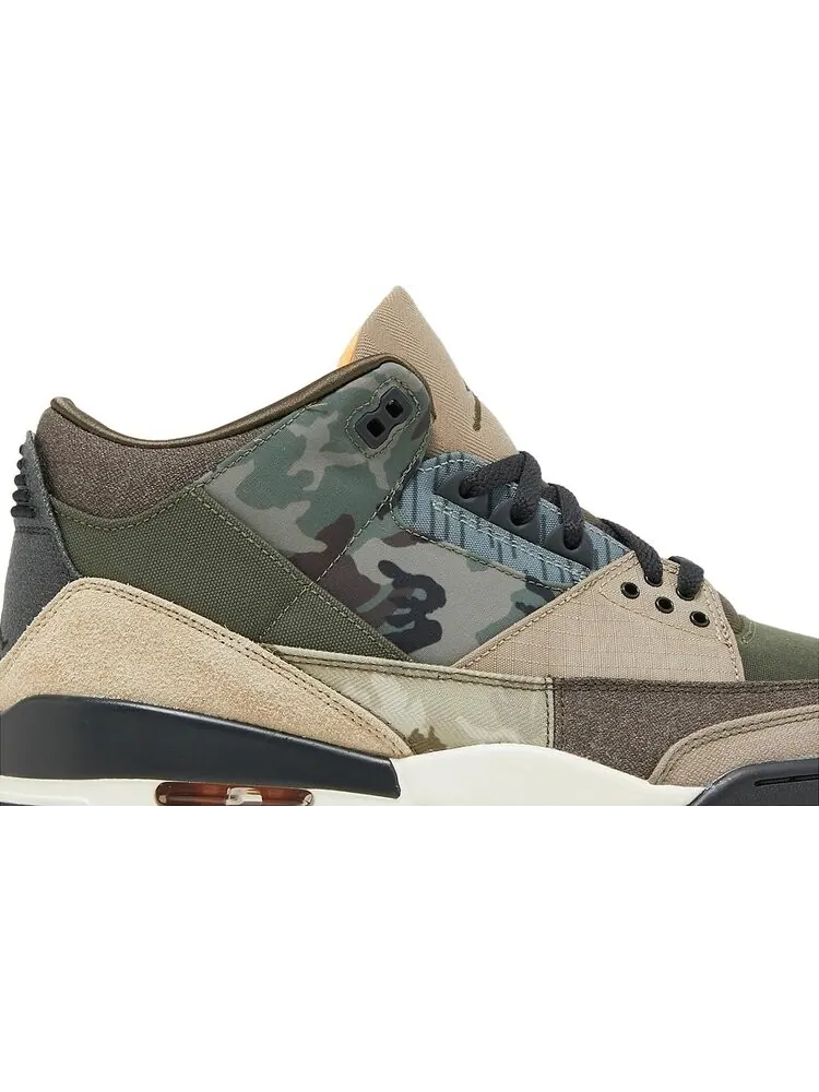 Кроссовки Air Jordan 3 Retro Patchwork — изображение 2 из 8, коричневый