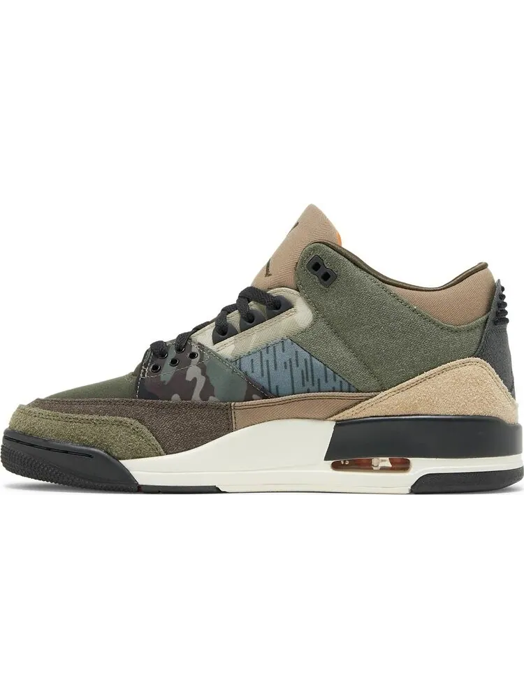 Кроссовки Air Jordan 3 Retro Patchwork — изображение 3 из 8, коричневый
