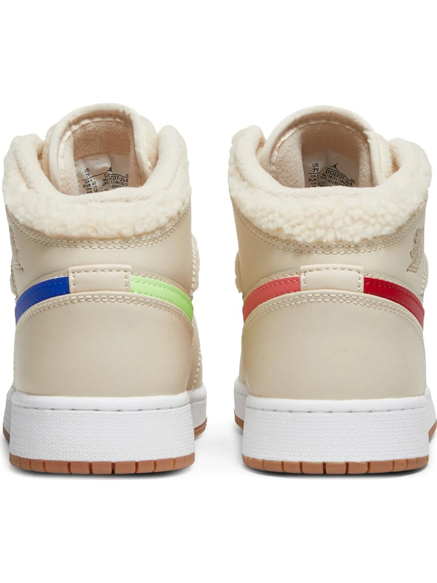 Кроссовки Nike Air Jordan 1 Mid Utility 'Tan' — изображение 4 из 5, бежевый