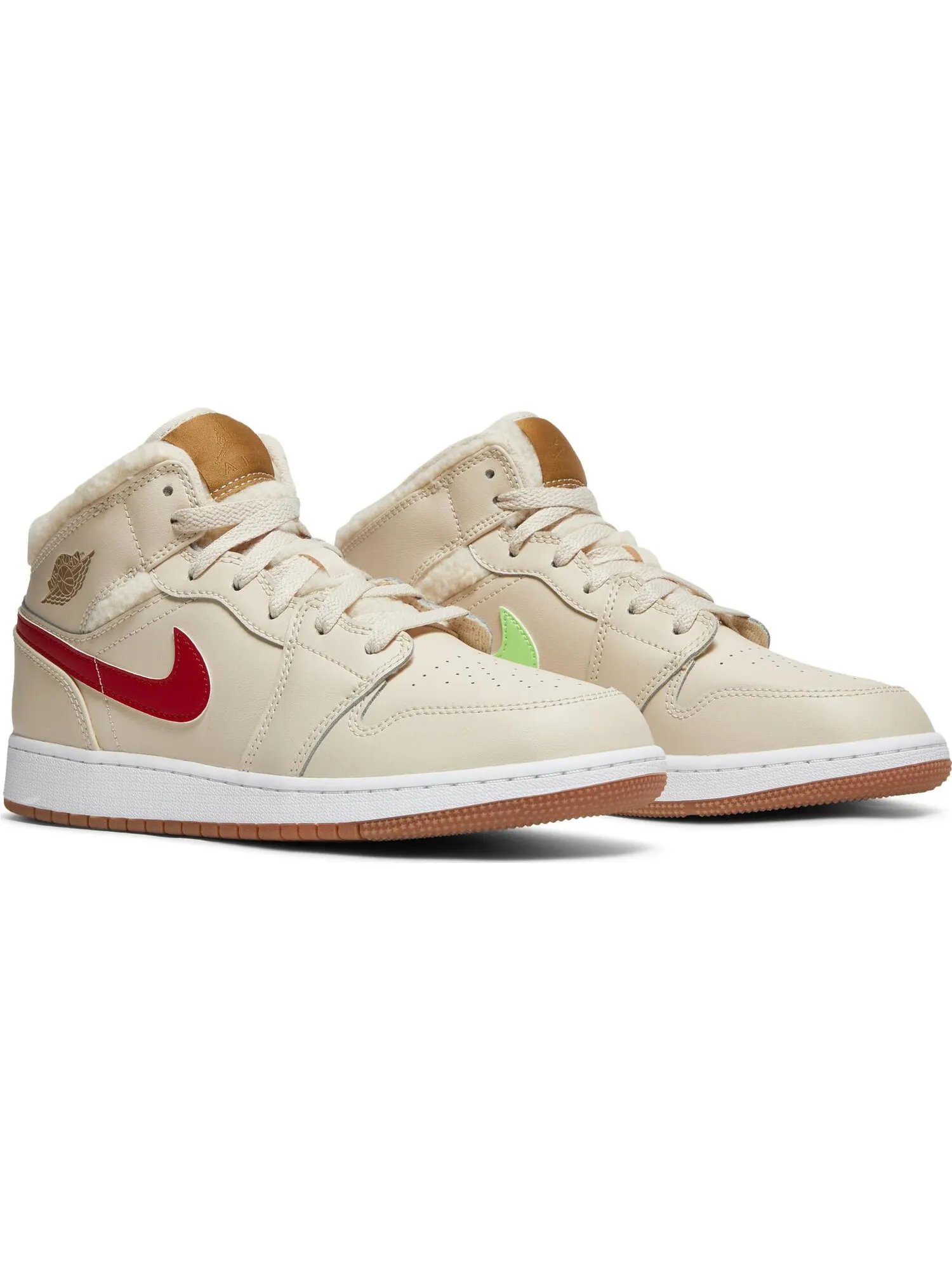 Кроссовки Nike Air Jordan 1 Mid Utility 'Tan' — изображение 5 из 5, бежевый
