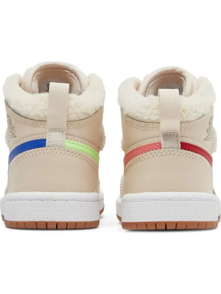 Кроссовки Air Jordan 1 Mid Utility PS Fleece — изображение 6 из 8, бежевый