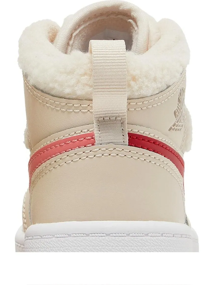 Кроссовки Air Jordan 1 Mid Utility PS Fleece — изображение 7 из 8, бежевый