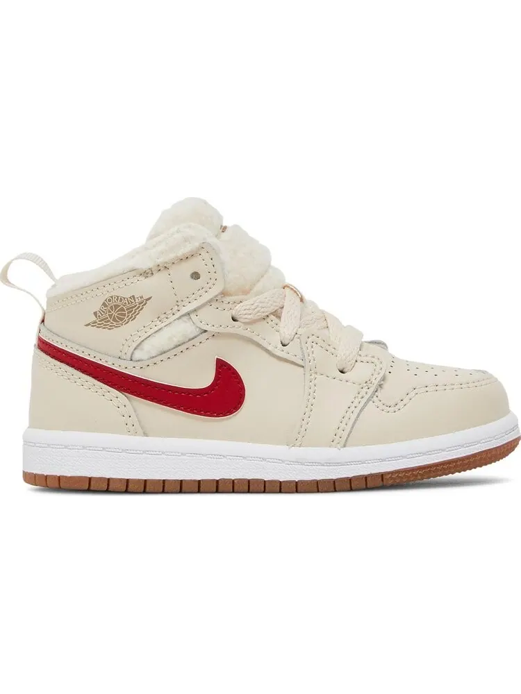 Кроссовки Air Jordan 1 Mid Utility TD Fleece — изображение 1 из 8, загар