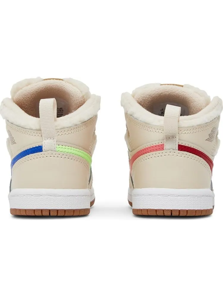 Кроссовки Air Jordan 1 Mid Utility TD Fleece — изображение 6 из 8, загар