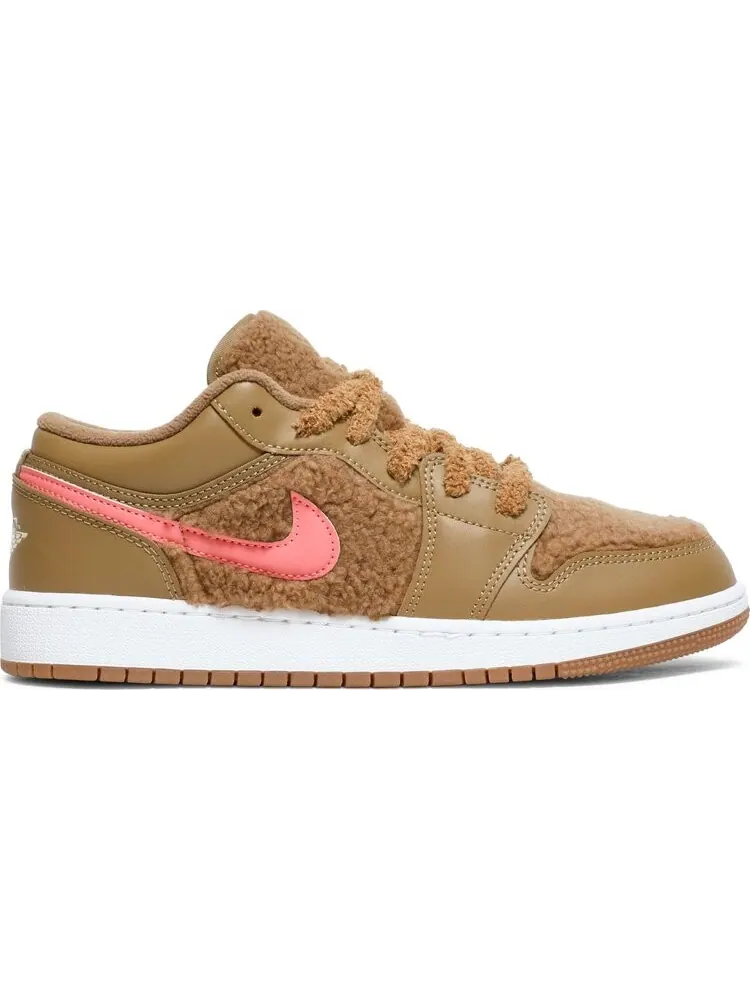 Кроссовки Air Jordan 1 Low Utility GS Teddy Bear — изображение 1 из 8, коричневый