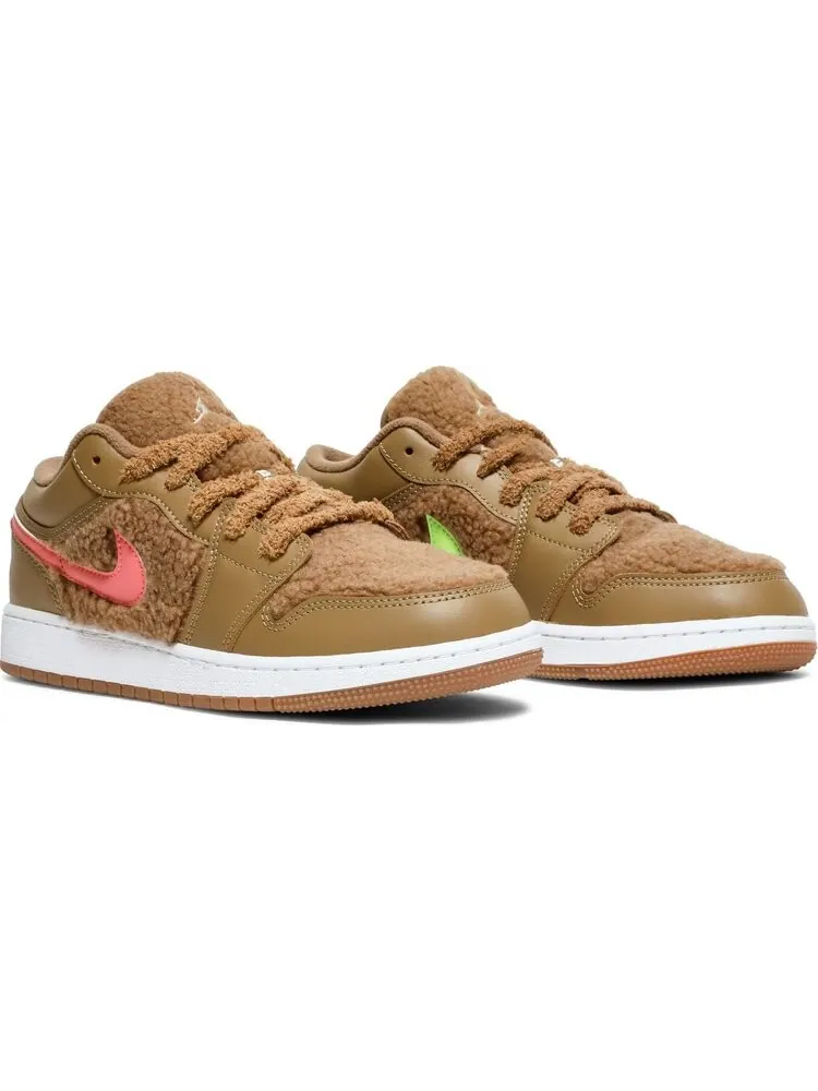 Кроссовки Air Jordan 1 Low Utility GS Teddy Bear — изображение 8 из 8, коричневый