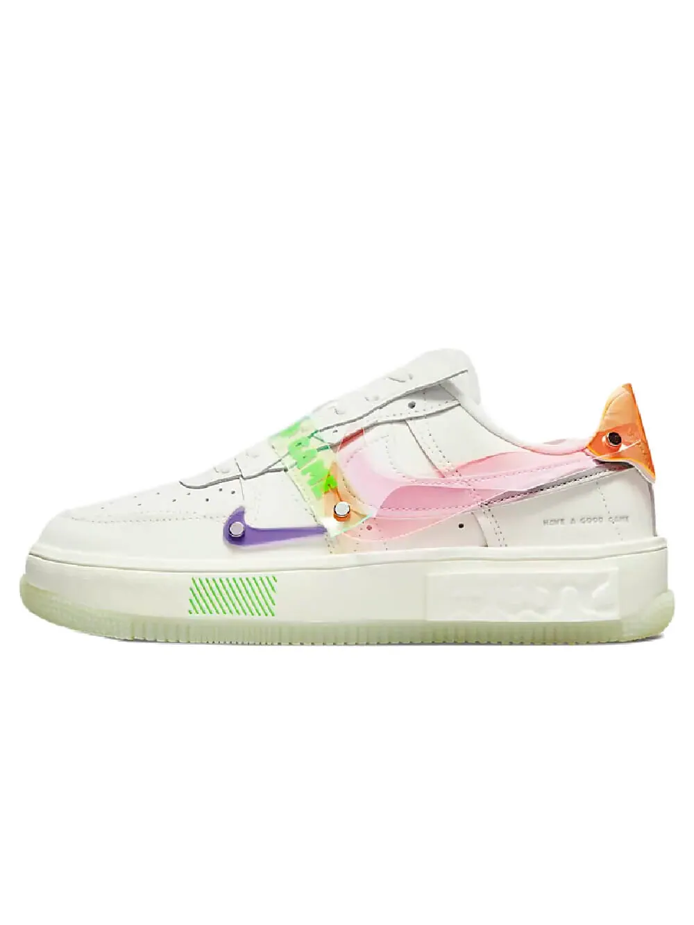Кроссовки Nike Air Force 1 Fontanka — изображение 1 из 12, зеленый/белый/розовый