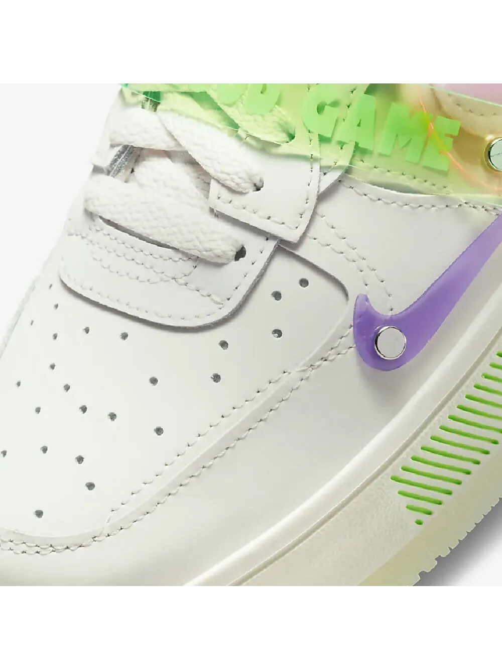 Кроссовки Nike Air Force 1 Fontanka — изображение 10 из 12, зеленый/белый/розовый