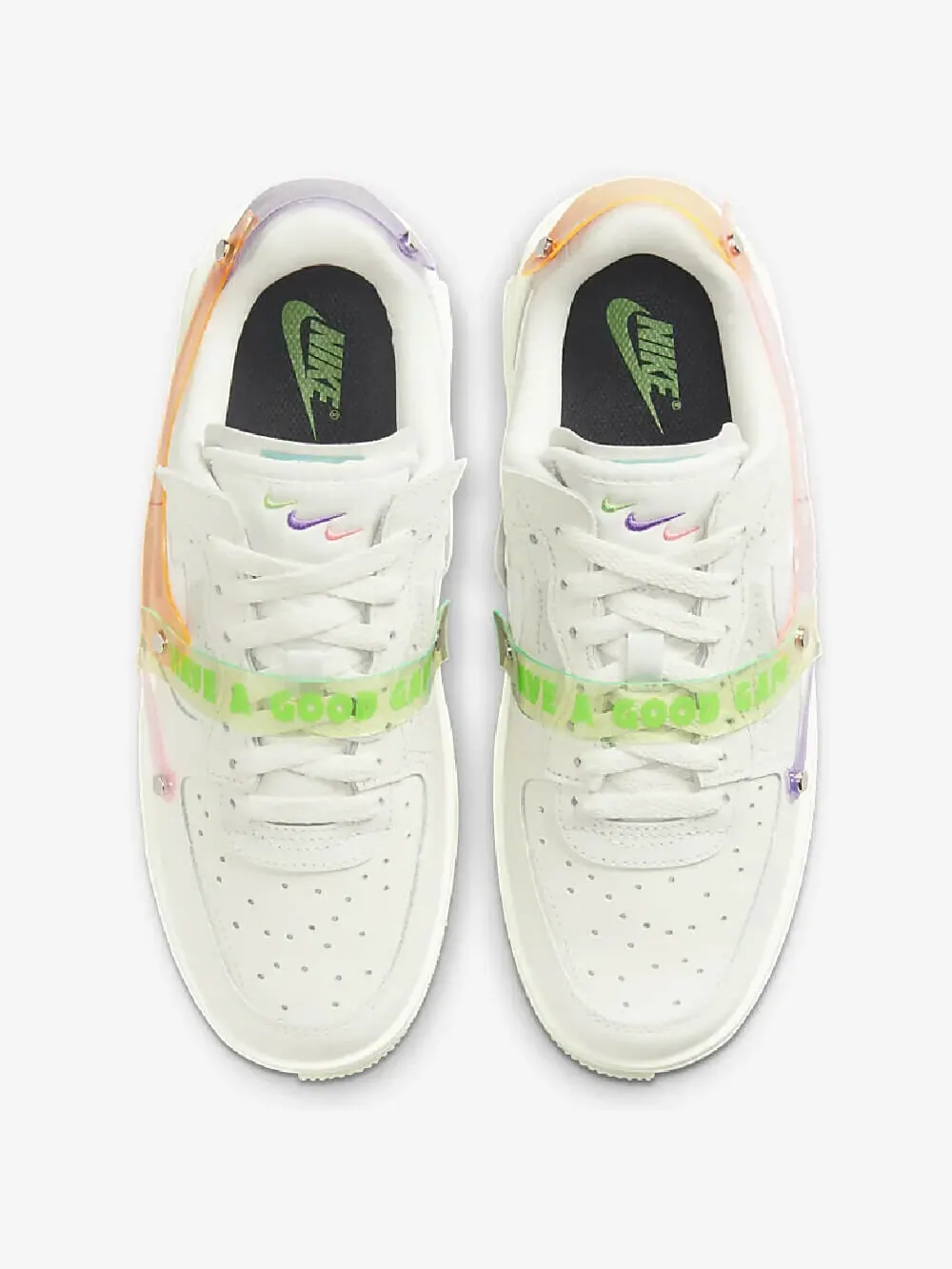 Кроссовки Nike Air Force 1 Fontanka — изображение 3 из 12, зеленый/белый/розовый