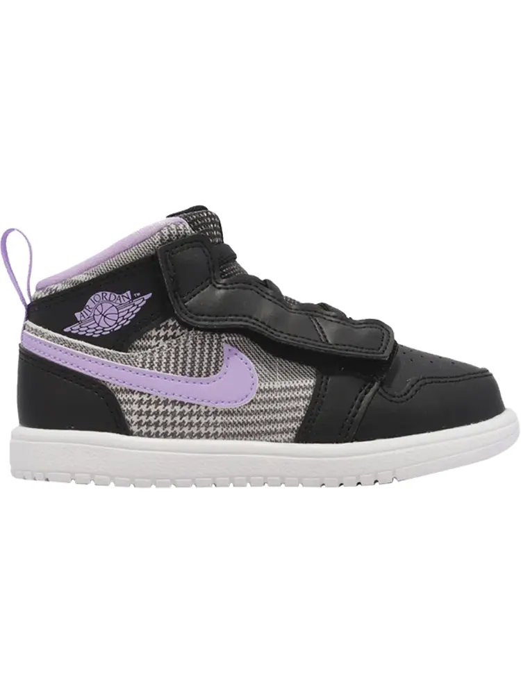 Кроссовки Air Jordan 1 Mid ALT SE TD Houndstooth — изображение 1 из 1, черный