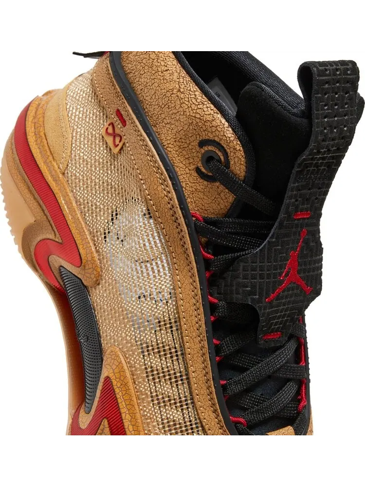 Кроссовки Rui Hachimura x Air Jordan 36 Black Samurai — изображение 10 из 10, коричневый