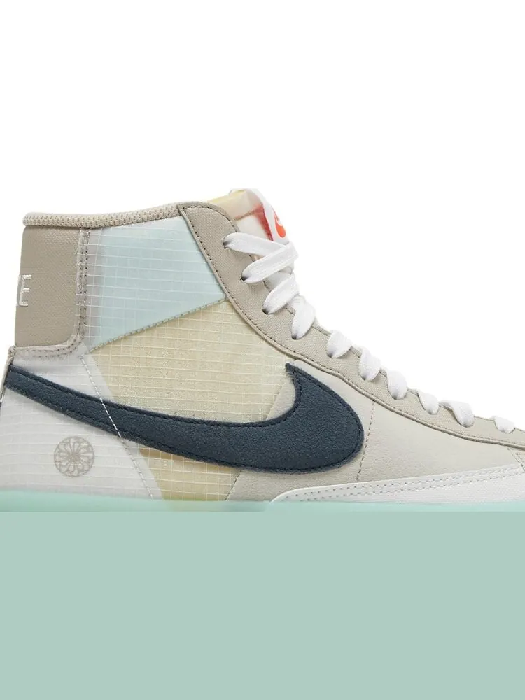 Кроссовки Nike Blazer Mid '77 GS 'Move To Zero - Cream' — изображение 2 из 8, бежевый