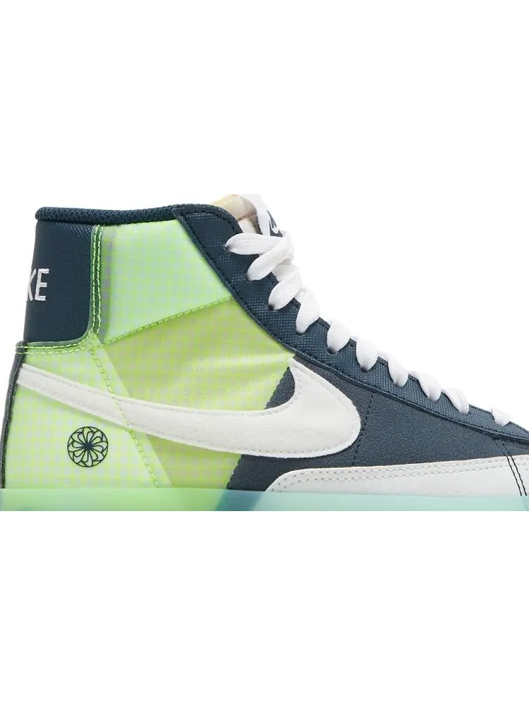 Кроссовки Nike Blazer Mid '77 GS 'Move To Zero - Armory Navy' — изображение 2 из 8, синий