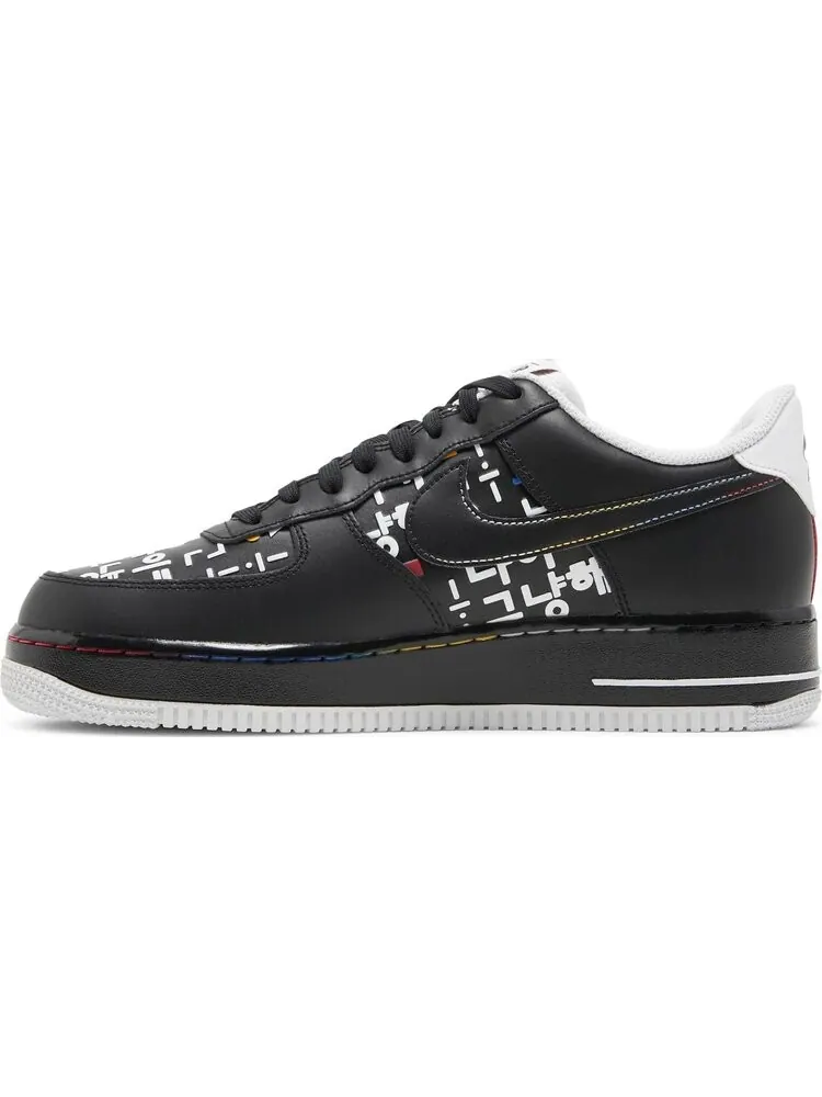 Кроссовки Nike Air Force 1 Low '07 LV8 'Hangul Day' — изображение 3 из 8, черный