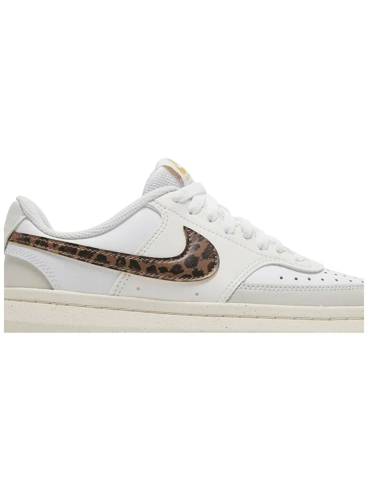 Кроссовки Nike Wmns Court Vision Alta 'Leopard' — изображение 2 из 8, белый