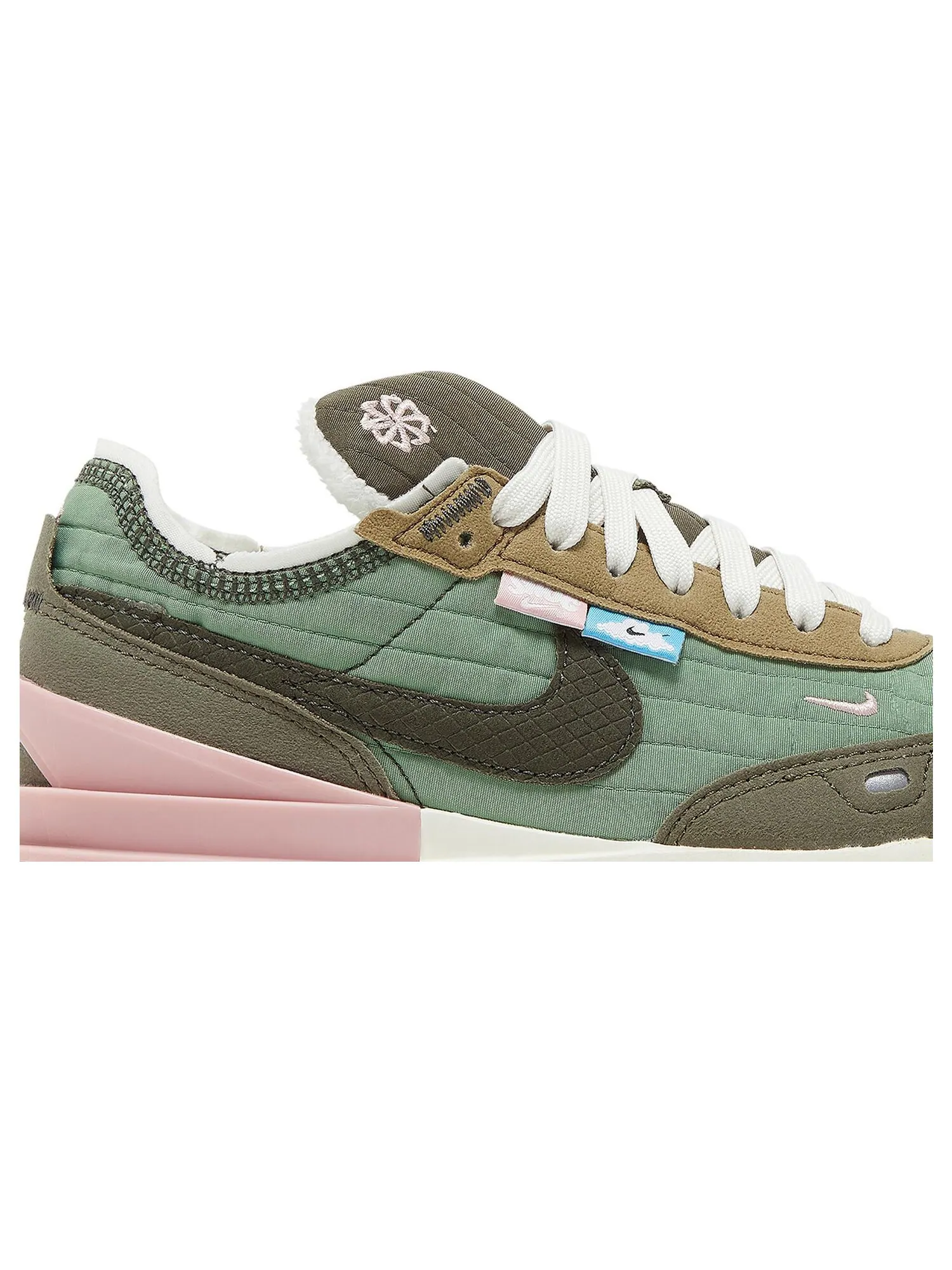 Кроссовки Nike Wmns Waffle One NN 'Toasty - Oil Green' — изображение 2 из 8, зеленый
