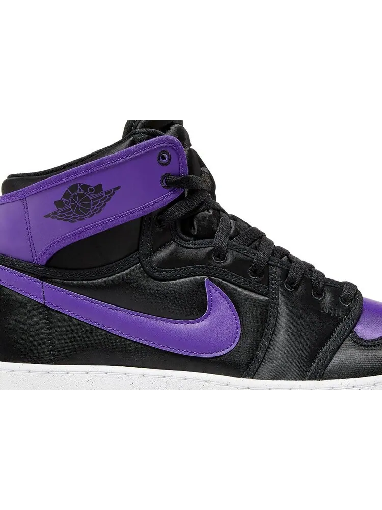 Кроссовки Air Jordan 1 KO High 'Black Field Purple' — изображение 2 из 4, фиолетовый