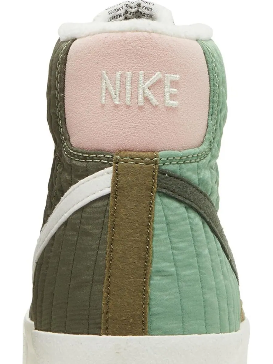 Кроссовки Nike Blazer Mid '77 GS 'Oil Green' — изображение 7 из 8, зеленый
