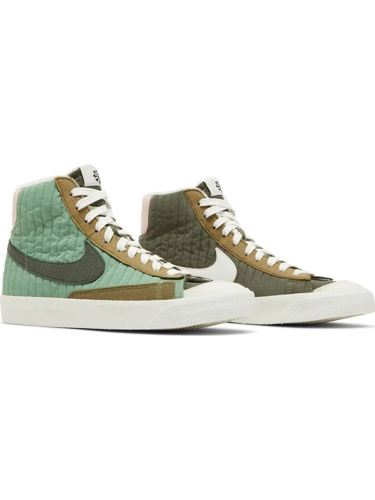 Кроссовки Nike Blazer Mid '77 GS 'Oil Green' — изображение 8 из 8, зеленый