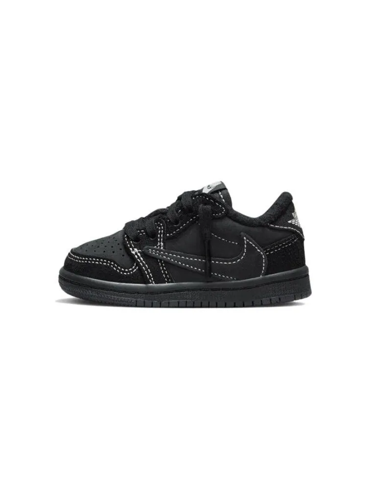 Кроссовки детские Jordan 1 Low x Travis Scott — изображение 1 из 6, черный
