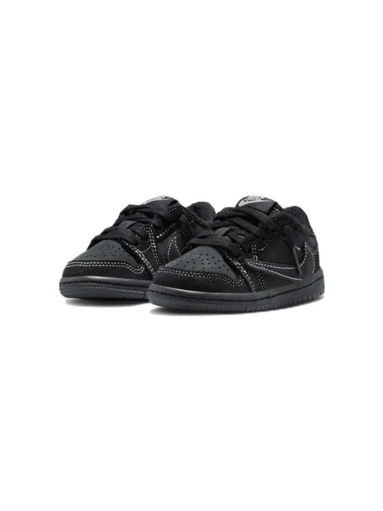 Кроссовки детские Jordan 1 Low x Travis Scott — изображение 2 из 6, черный