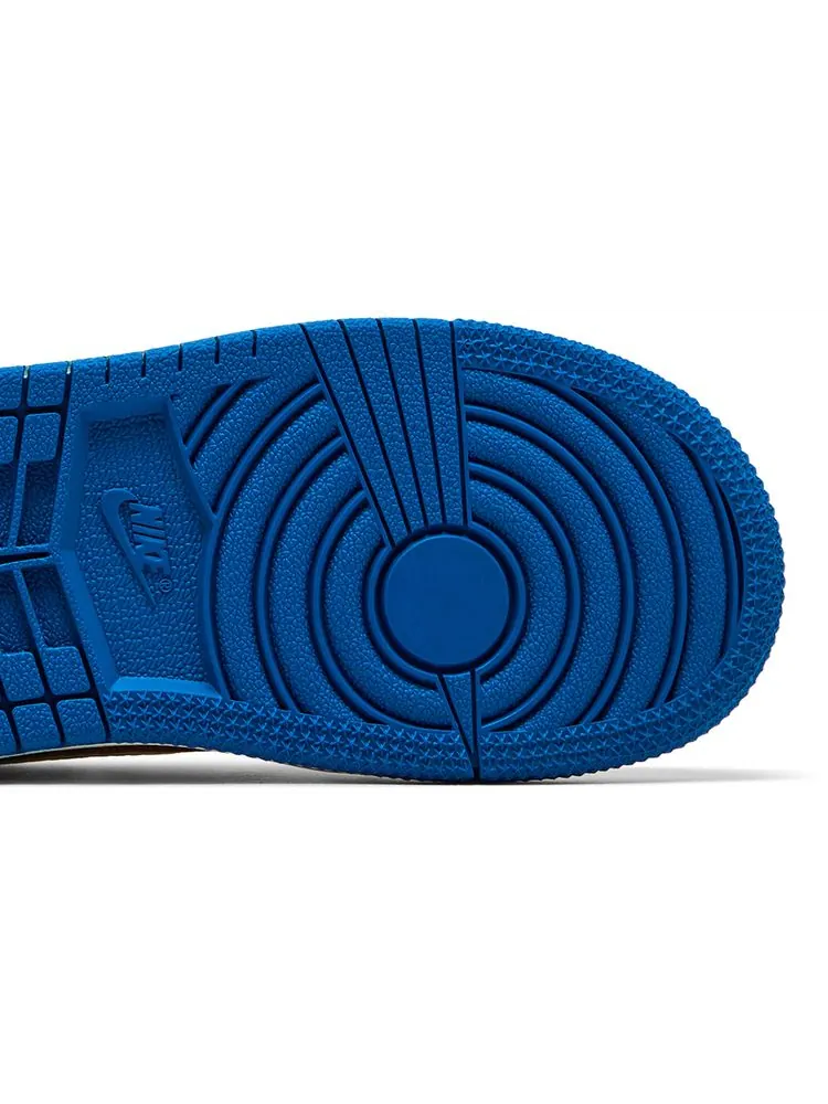 Кроссовки Fragment Design x Travis Scott x Air Jordan 1 Retro Low OG SP TD — изображение 5 из 8, бежевый