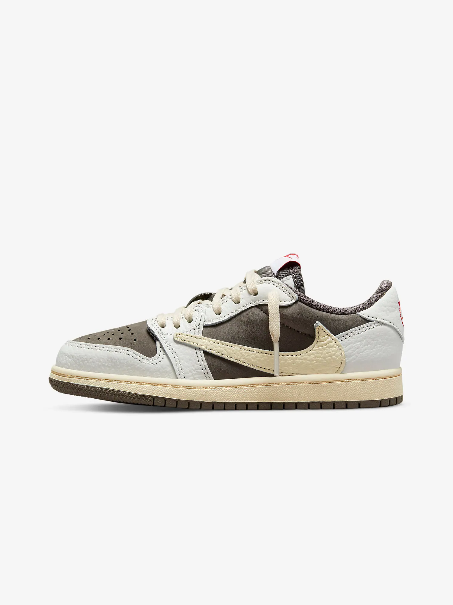 Детские кроссовки Travis Scott x Air Jordan 1 Retro Low OG TD 'Reverse Mocha' — изображение 2 из 8, коричневый