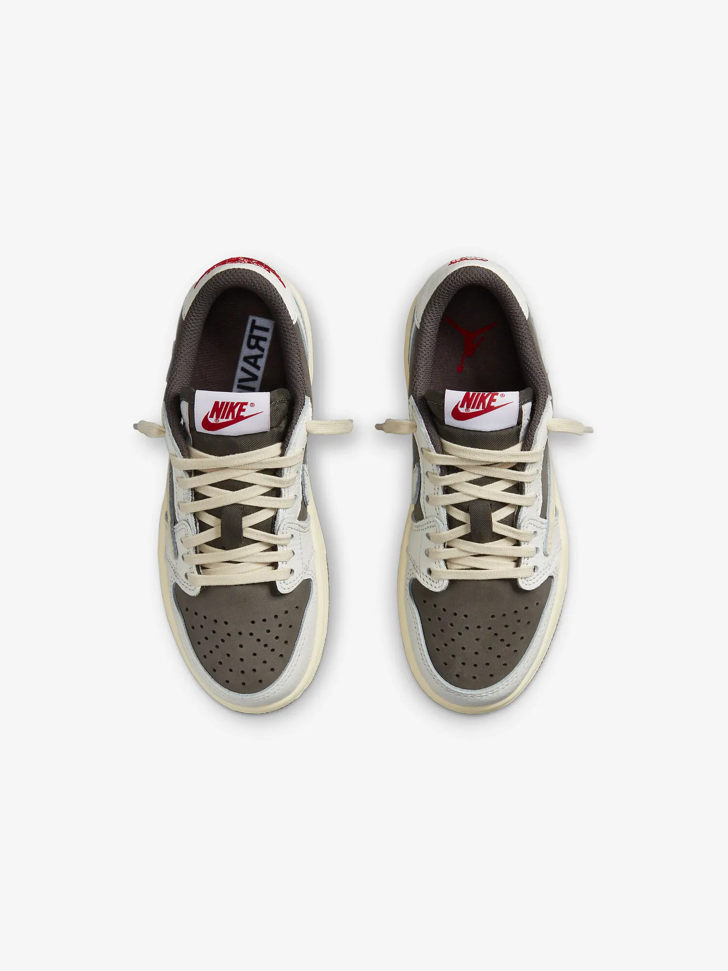 Детские кроссовки Travis Scott x Air Jordan 1 Retro Low OG TD 'Reverse Mocha' — изображение 4 из 8, коричневый
