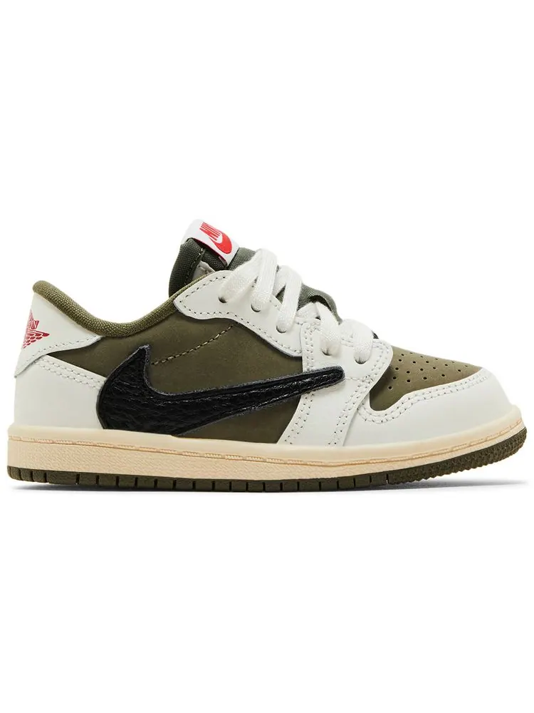 Кроссовки Air Jordan Travis Scott x Air Jordan 1 Retro Low OG SP TD 'Reverse Olive / Medium Olive' — изображение 1 из 4