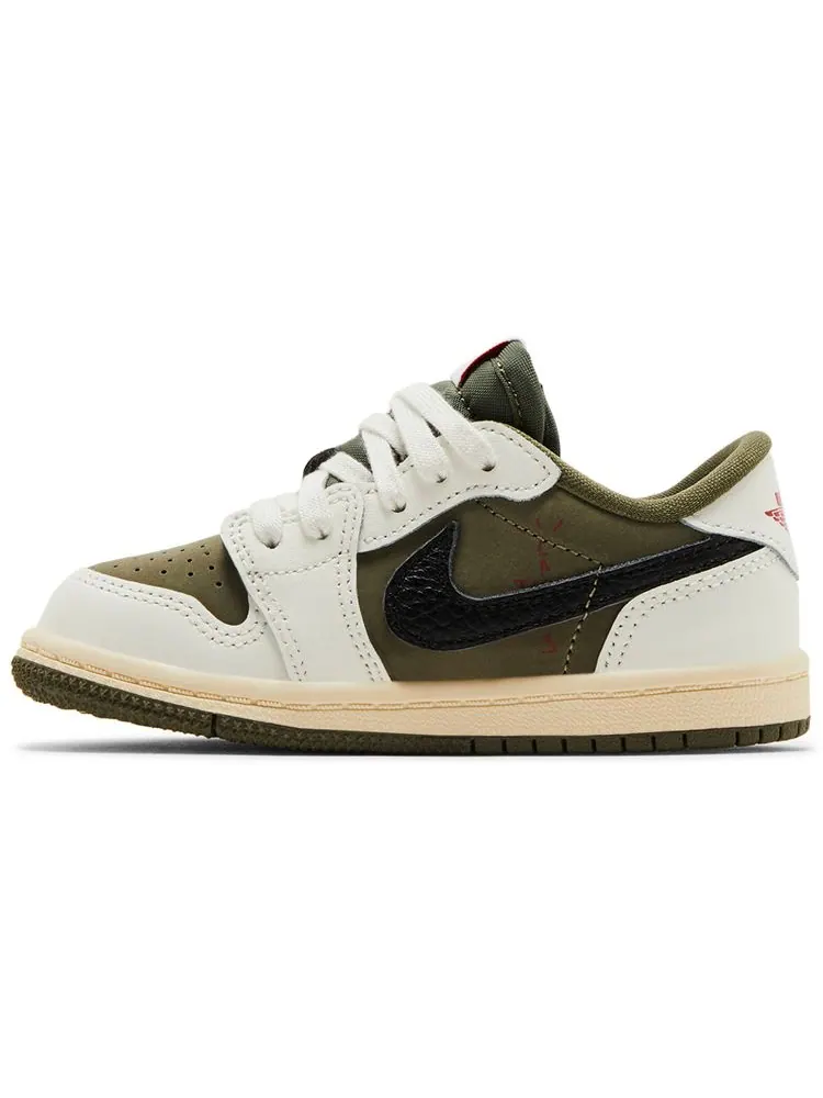 Кроссовки Air Jordan Travis Scott x Air Jordan 1 Retro Low OG SP TD 'Reverse Olive / Medium Olive' — изображение 3 из 4
