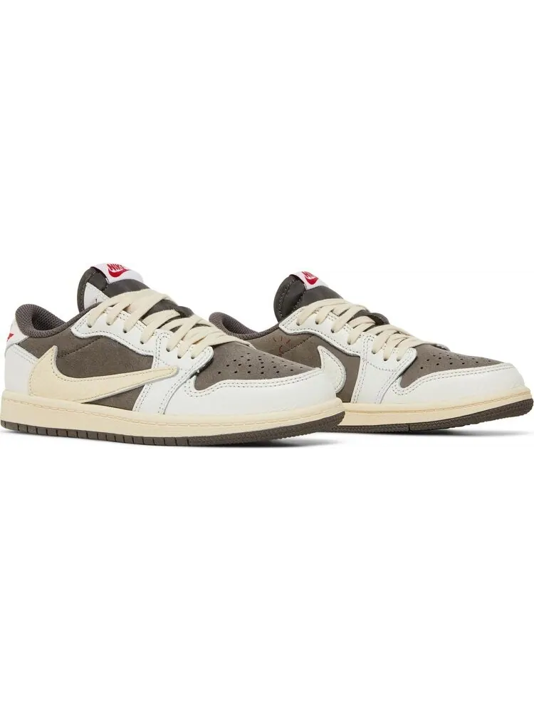Детские кроссовки Travis Scott x Air Jordan 1 Low OG PS Reverse Mocha — изображение 8 из 8, коричневый