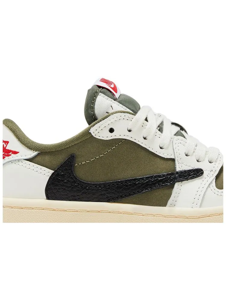 Кроссовки Air Jordan Travis Scott x Air Jordan 1 Retro Low OG SP PS 'Reverse Olive / Medium Olive' — изображение 2 из 4